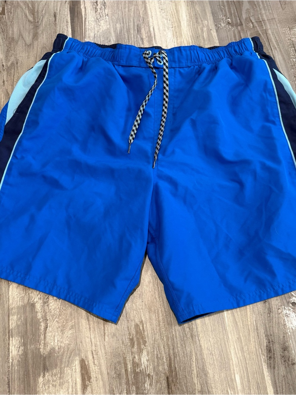 Vintage Nike Swim Trunks Shorts Lined Mens Size Large Blue Swoosh SZ XL 90s Y2K
